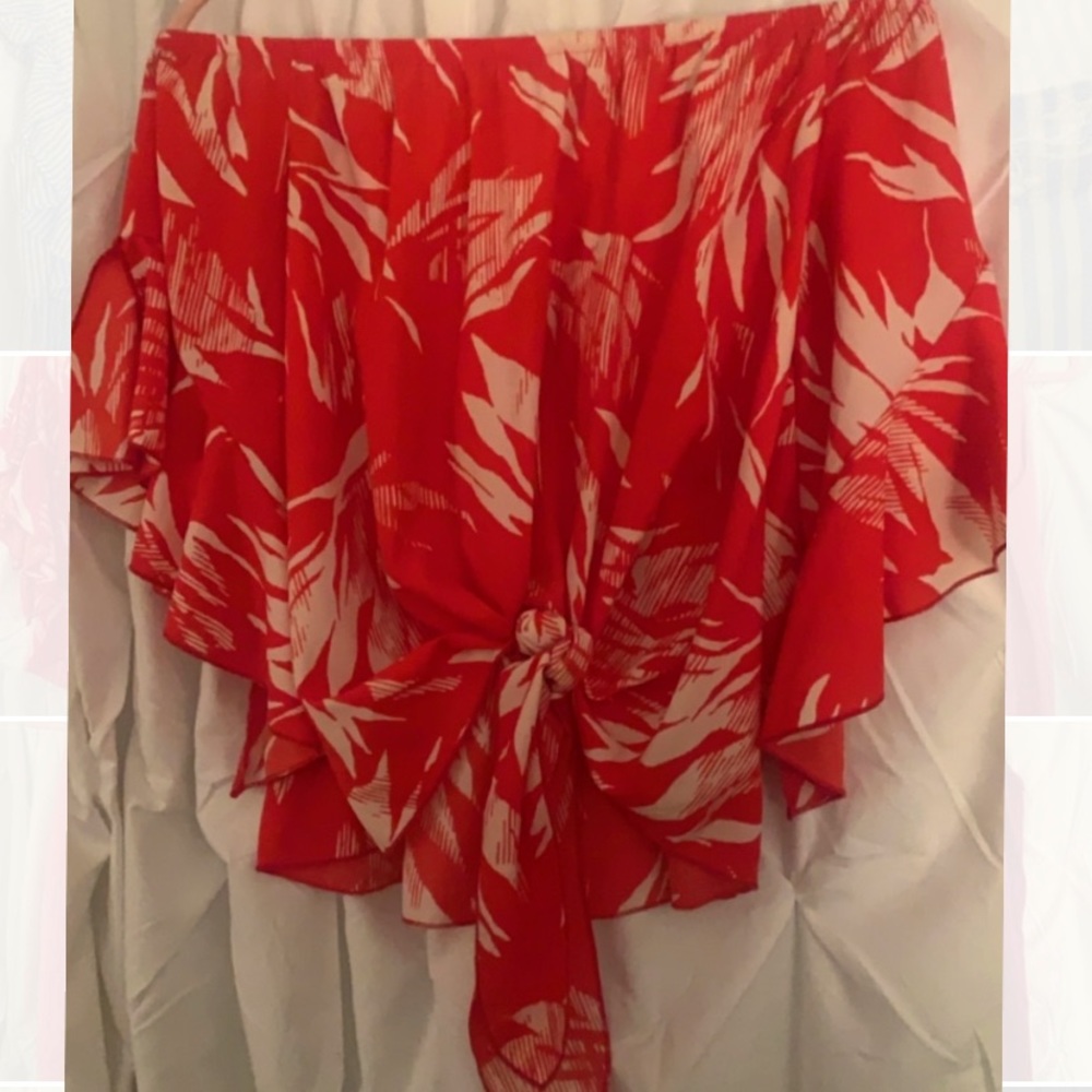 Off the shoulder flowy top